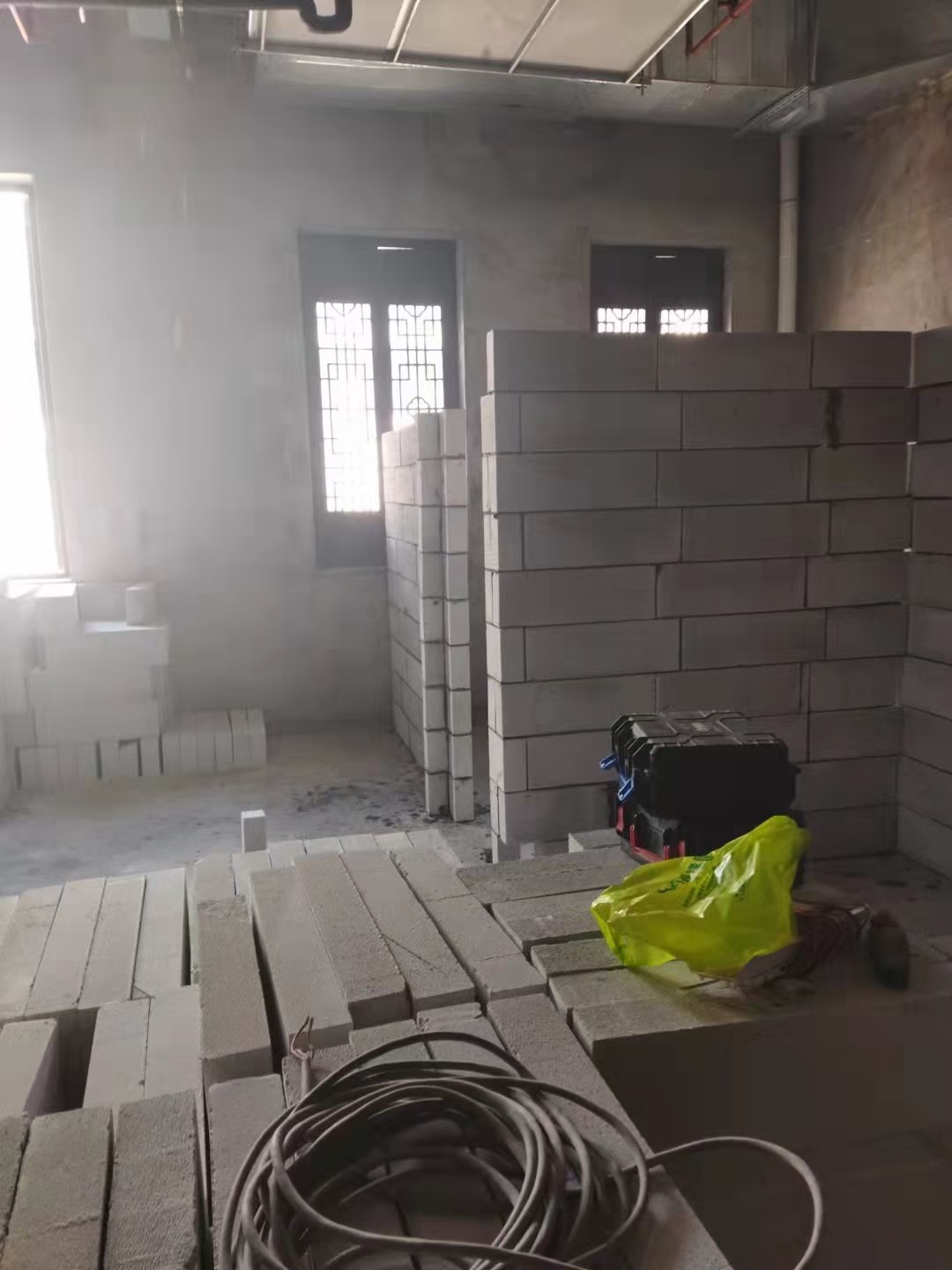 加气砖隔墙效果